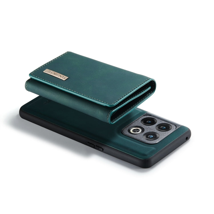 For OnePlus 10 Pro DG.MING M1 Series 3-Fold Multi Card Wallet + Magnetic Phone Case(Green) - OnePlus Cases by DG.MING | Online Shopping South Africa | PMC TechLife | Buy Now Pay Later Mobicred