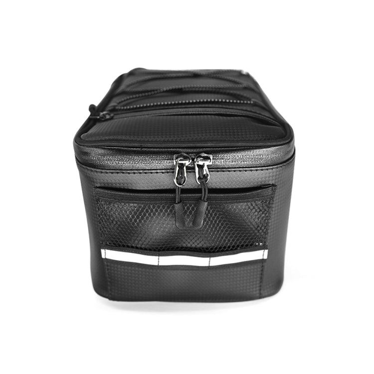Motorcycle Waterproof PU Leather Rack Rear Carrier Bag, Capacity: 9L with Rain Cover - Bags & Luggages by PMC Jewellery | Online Shopping South Africa | PMC Jewellery | Buy Now Pay Later Mobicred