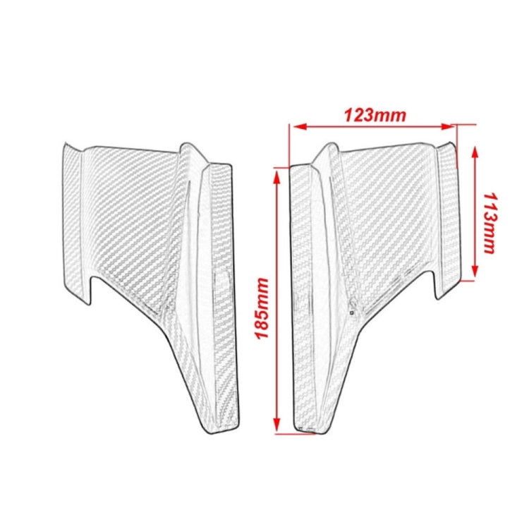 Motorcycle Winglet Aerodynamic Wing Kit Spoiler for Honda ADV150 2019-2020(Black) - Ornamental Parts by PMC TechLife | Online Shopping South Africa | PMC TechLife | Buy Now Pay Later Mobicred