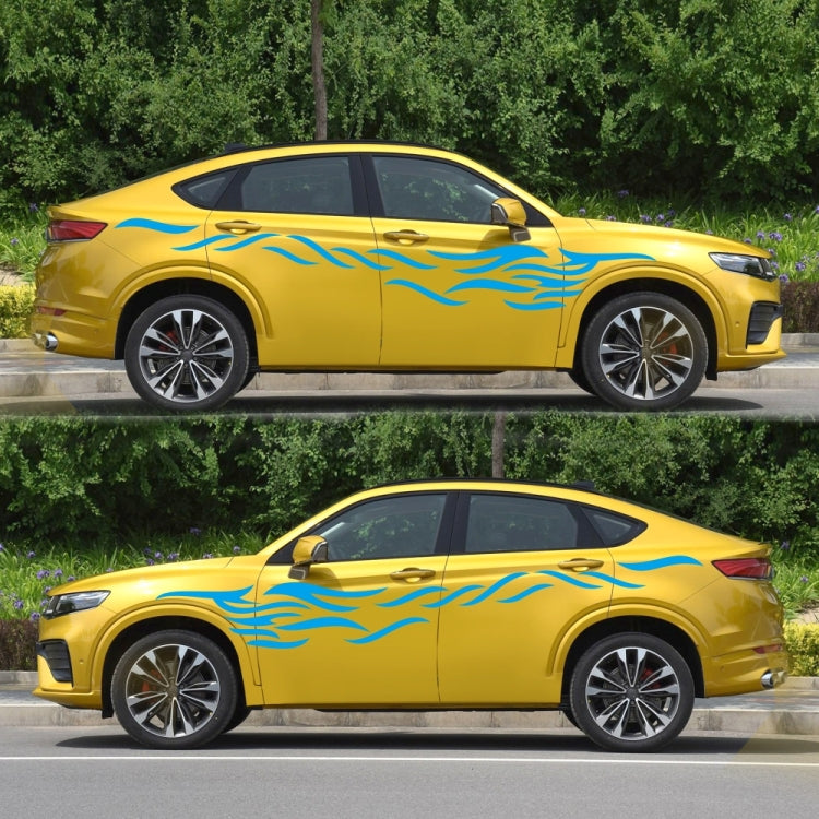 2 PCS/Set D-369 Totem Pattern Car Decorative Sticker(Blue) - Decorative Sticker by PMC TechLife | Online Shopping South Africa | PMC TechLife | Buy Now Pay Later Mobicred