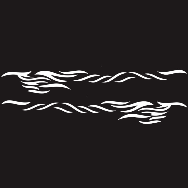 2 PCS/Set D-369 Totem Pattern Car Decorative Sticker(White) - Decorative Sticker by PMC TechLife | Online Shopping South Africa | PMC TechLife | Buy Now Pay Later Mobicred