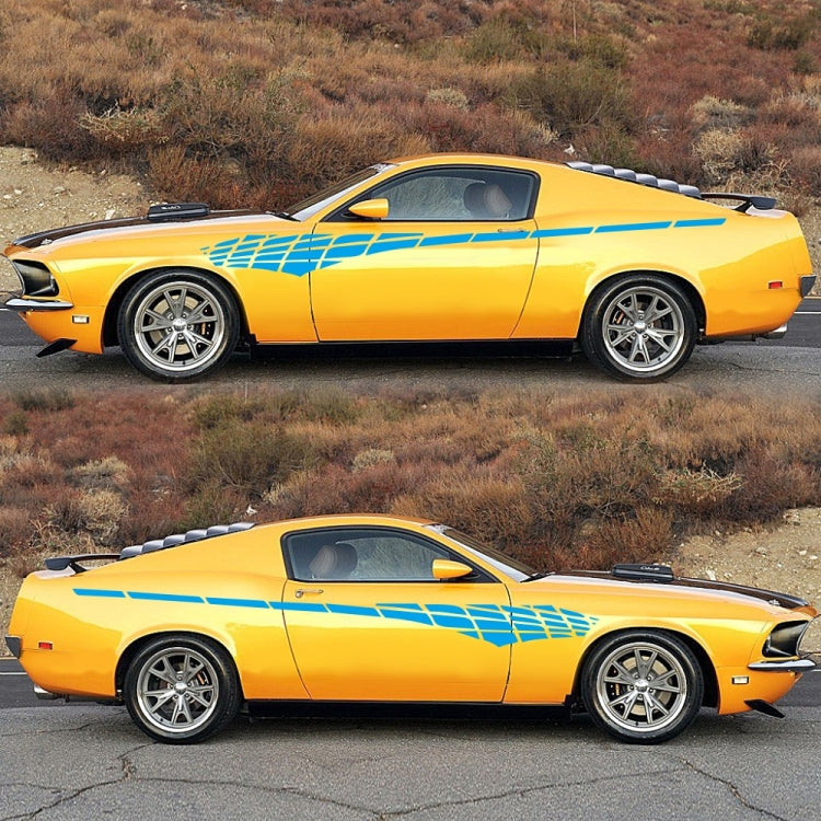 2 PCS/Set D-501 Plaid Pattern Car Modified Decorative Sticker(Blue) - Decorative Sticker by PMC TechLife | Online Shopping South Africa | PMC TechLife | Buy Now Pay Later Mobicred