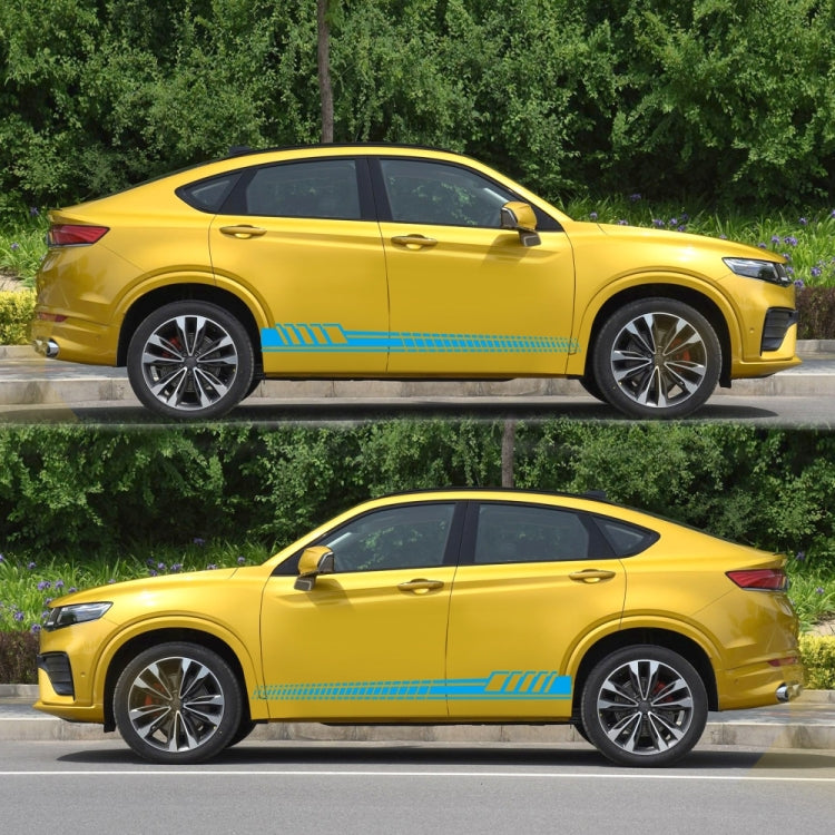 2 PCS/Set D-707 Striped Totem Pattern Car Modified Decorative Sticker(Blue) - Decorative Sticker by PMC TechLife | Online Shopping South Africa | PMC TechLife | Buy Now Pay Later Mobicred