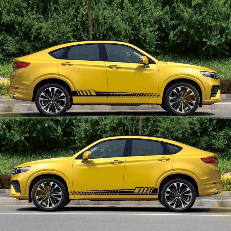 2 PCS/Set D-707 Striped Totem Pattern Car Modified Decorative Sticker(Black) - Decorative Sticker by PMC TechLife | Online Shopping South Africa | PMC TechLife | Buy Now Pay Later Mobicred