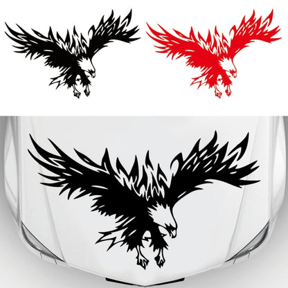 D-733 Eagle Pattern Car Modified Hood Decorative Sticker(Red) - Decorative Sticker by PMC Jewellery | Online Shopping South Africa | PMC Jewellery | Buy Now Pay Later Mobicred