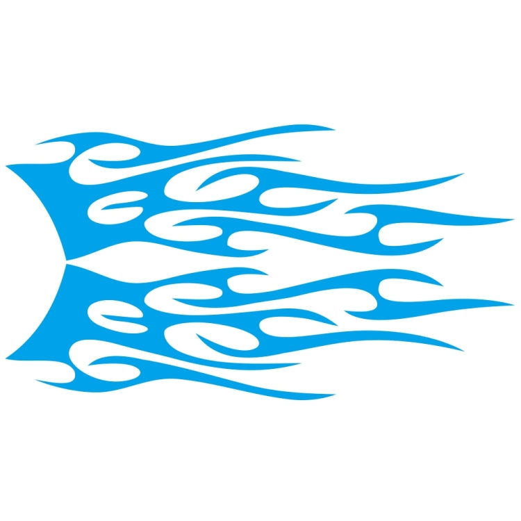 2 PCS/Set D-751 Flame Pattern Car Modified Decorative Sticker(Blue) - Decorative Sticker by PMC TechLife | Online Shopping South Africa | PMC TechLife | Buy Now Pay Later Mobicred