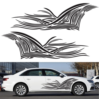 2 PCS/Set D-752 Lines Pattern Car Modified Decorative Sticker(Black) - Decorative Sticker by PMC Jewellery | Online Shopping South Africa | PMC Jewellery | Buy Now Pay Later Mobicred