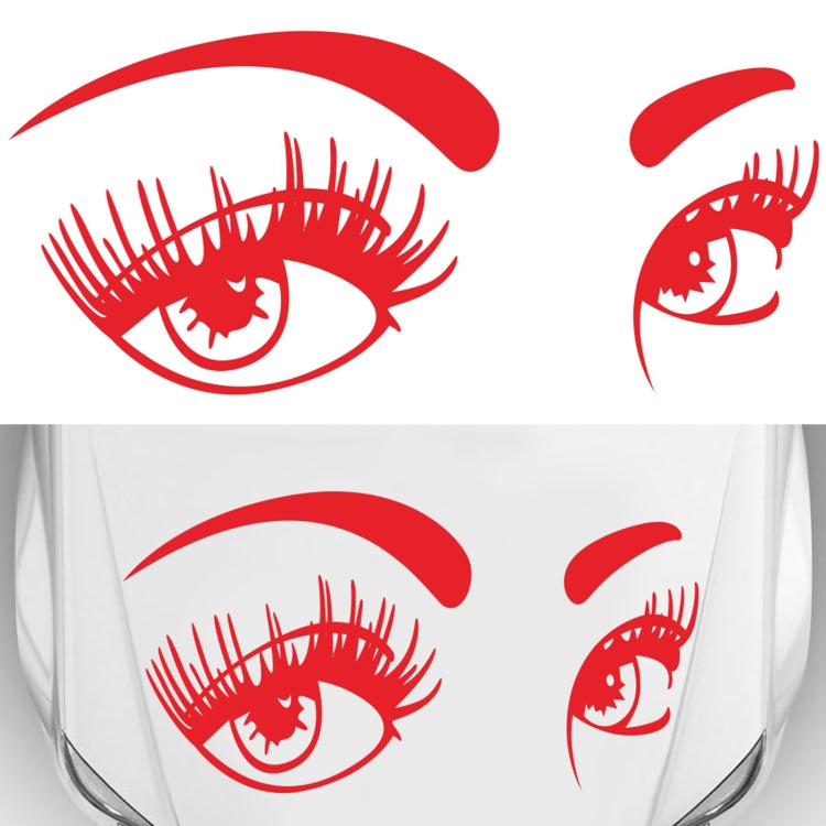 D-821 Beauty Eyes Pattern Car Modified Decorative Sticker(Red) - Decorative Sticker by PMC TechLife | Online Shopping South Africa | PMC TechLife | Buy Now Pay Later Mobicred