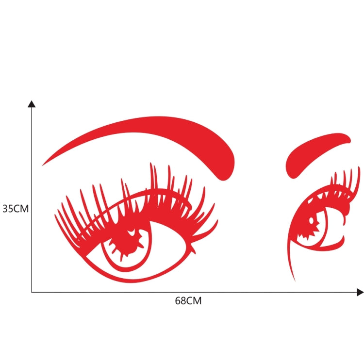 D-821 Beauty Eyes Pattern Car Modified Decorative Sticker(Red) - Decorative Sticker by PMC TechLife | Online Shopping South Africa | PMC TechLife | Buy Now Pay Later Mobicred