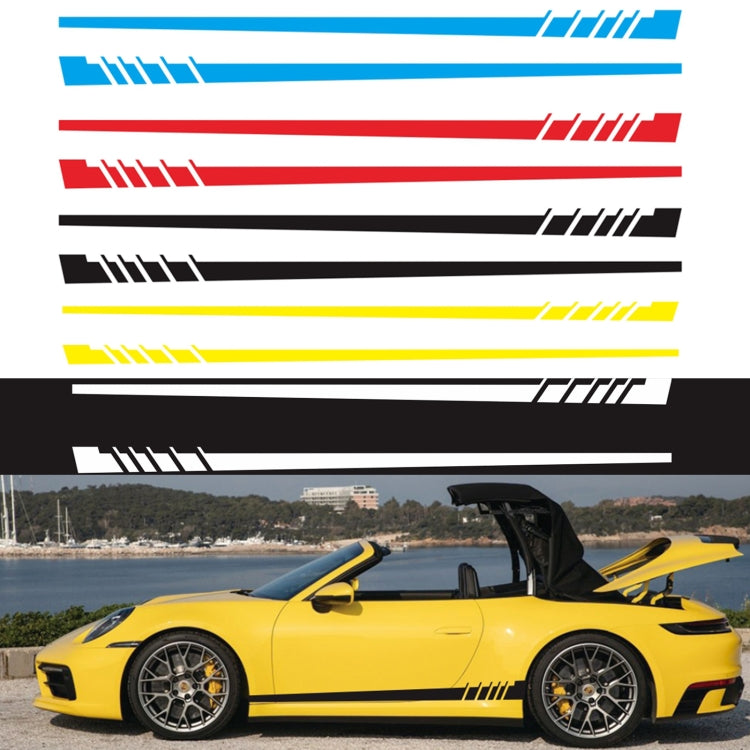 2 PCS/Set D-854 Stripe Pattern Car Modified Decorative Sticker(Black) - Decorative Sticker by PMC Jewellery | Online Shopping South Africa | PMC Jewellery | Buy Now Pay Later Mobicred