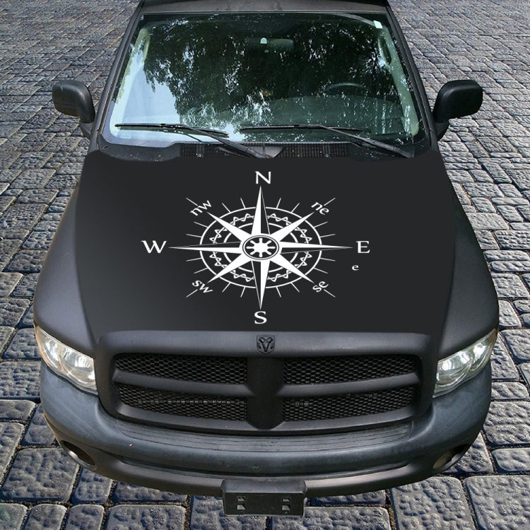 D-863 Compass Pattern Car Modified Decorative Sticker(White) - Decorative Sticker by PMC TechLife | Online Shopping South Africa | PMC TechLife | Buy Now Pay Later Mobicred