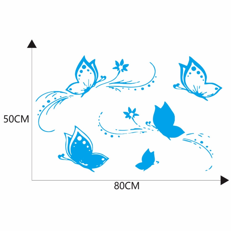 D-907 Butterflies Pattern Car Modified Decorative Sticker(Blue) - Decorative Sticker by PMC TechLife | Online Shopping South Africa | PMC TechLife | Buy Now Pay Later Mobicred