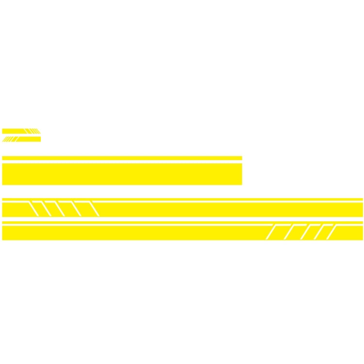 D-930 Lines Pattern Car Modified Decorative Sticker(Yellow) - Decorative Sticker by PMC TechLife | Online Shopping South Africa | PMC TechLife | Buy Now Pay Later Mobicred