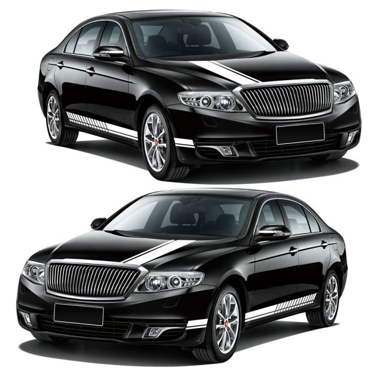 D-936 Stripe Pattern Car Modified Decorative Sticker(White) - Decorative Sticker by PMC Jewellery | Online Shopping South Africa | PMC Jewellery | Buy Now Pay Later Mobicred