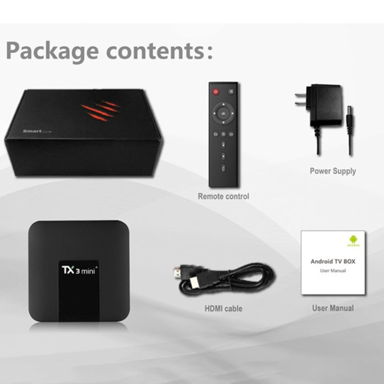 TX3 mini+  Android 11.0 Smart TV Box, Amlogic S905W2 Quad Core, Memory:2GB+16GB, 2.4GHz / 5GHz WiFi(US Plug) - Amlogic S905 by PMC TechLife | Online Shopping South Africa | PMC TechLife | Buy Now Pay Later Mobicred