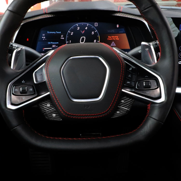 Car Steering Wheel Below Buttons for Chevrolet Corvette C8 2020-2021(White) - Steering Wheel Accessories by PMC TechLife | Online Shopping South Africa | PMC TechLife | Buy Now Pay Later Mobicred