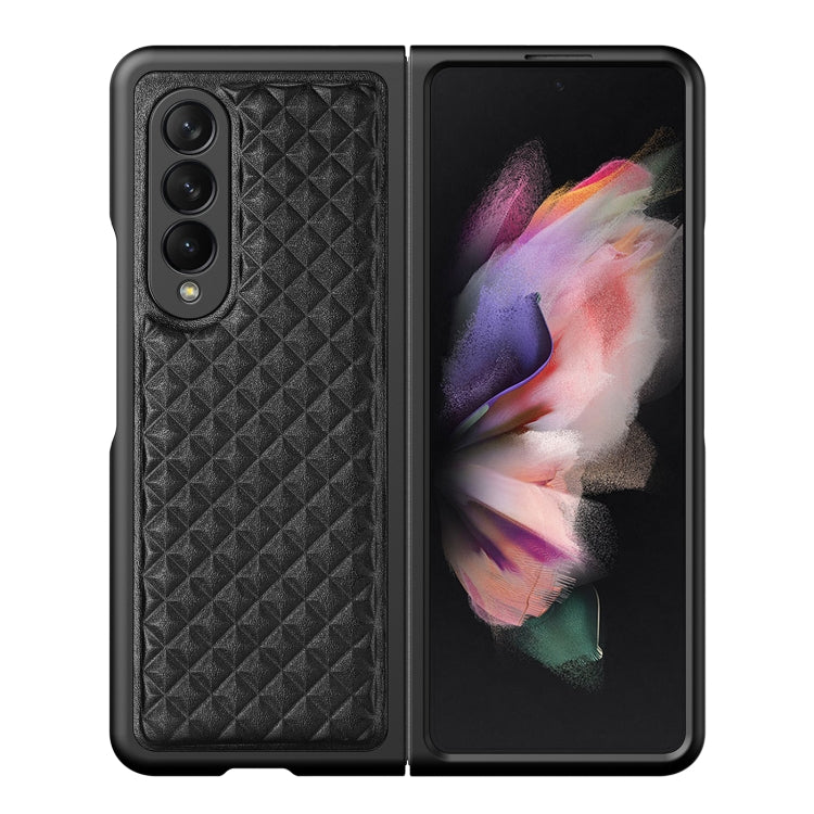 For Samsung Galaxy Z Fold3 5G DUX DUCIS Venice Series Shockproof Genuine Leather Phone Case(Black) - Galaxy Phone Cases by DUX DUCIS | Online Shopping South Africa | PMC Jewellery | Buy Now Pay Later Mobicred