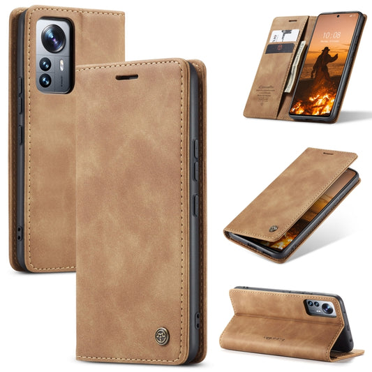 For Xiaomi 12 Lite CaseMe 013 Multifunctional Horizontal Flip Leather Phone Case(Brown) - Xiaomi Cases by CaseMe | Online Shopping South Africa | PMC Jewellery | Buy Now Pay Later Mobicred