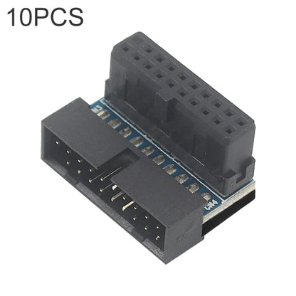 10 PCS 3.0 19P 20P Motherboard Male To Female Extension Adapter, Model: PH19B(Balck) - Others by PMC Jewellery | Online Shopping South Africa | PMC Jewellery | Buy Now Pay Later Mobicred