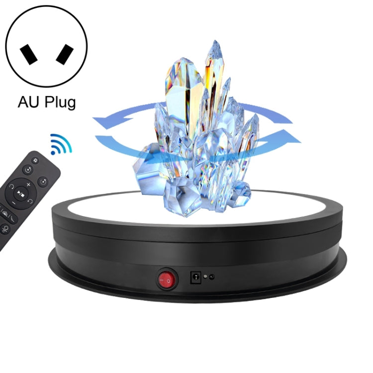 42cm LED Light Electric Rotating Display Stand Turntable, Power Plug:AU Plug(Black) -  by PMC TechLife | Online Shopping South Africa | PMC TechLife | Buy Now Pay Later Mobicred