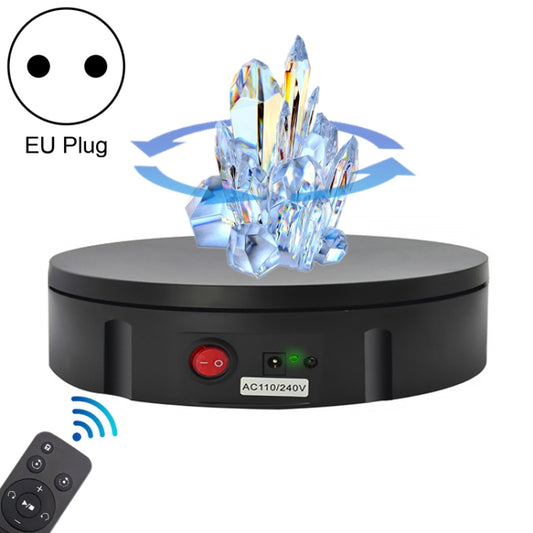 30cm Charging Rotating Display Stand Video Shooting Turntable, Load: 100kg, Power Plug:EU Plug(Black) -  by PMC Jewellery | Online Shopping South Africa | PMC Jewellery | Buy Now Pay Later Mobicred