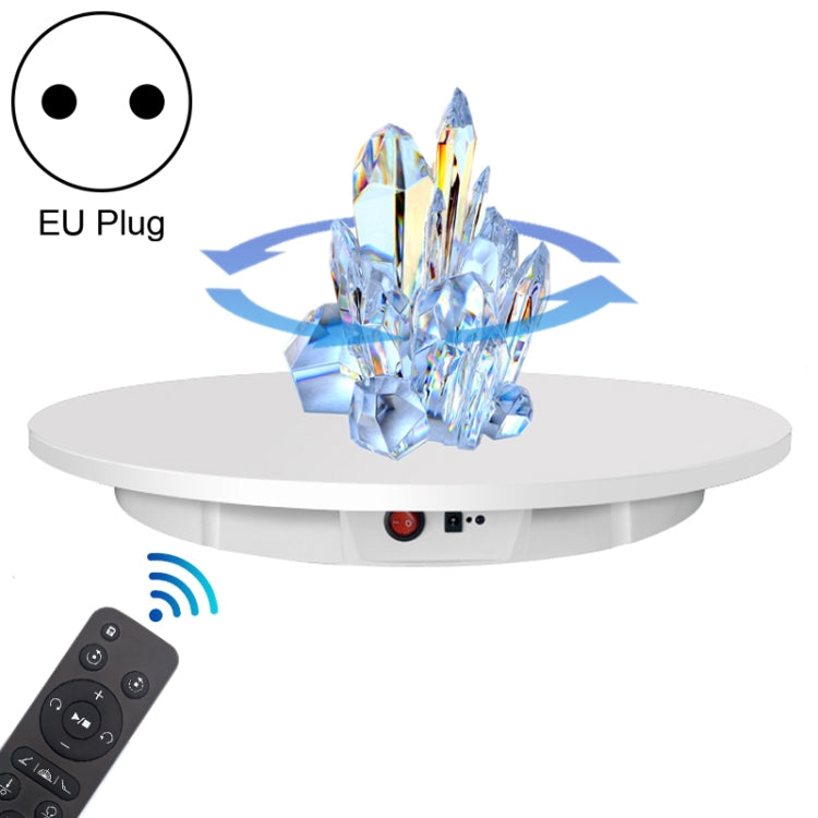 60cm Charging Rotating Display Stand Video Shooting Turntable, Load: 100kg, Power Plug:EU Plug(White) -  by PMC TechLife | Online Shopping South Africa | PMC TechLife | Buy Now Pay Later Mobicred