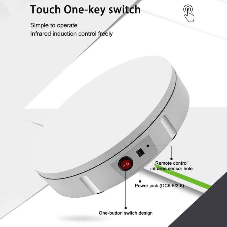 60cm Charging Rotating Display Stand Video Shooting Turntable, Load: 100kg, Power Plug:AU Plug(Black) -  by PMC TechLife | Online Shopping South Africa | PMC TechLife | Buy Now Pay Later Mobicred