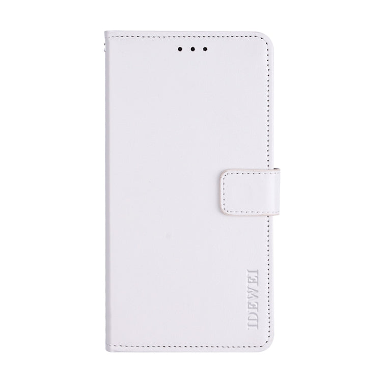 For Cubot P30 idewei Crazy Horse Texture Horizontal Flip Leather Case with Holder & Card Slots & Wallet(White) - More Brand by idewei | Online Shopping South Africa | PMC Jewellery | Buy Now Pay Later Mobicred