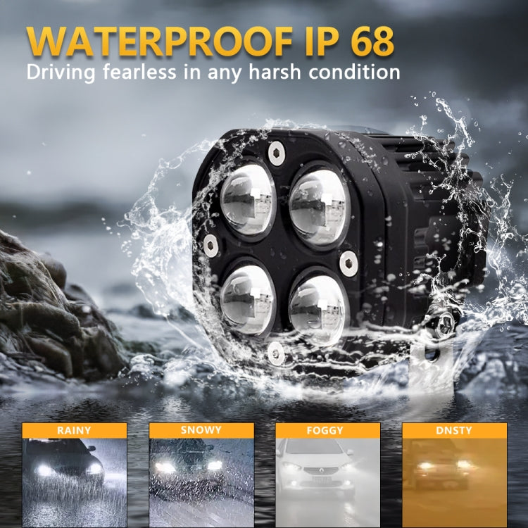 Car 3 inch Continuous Two-color Spotlight 20W / 2000LM / DC9-30V - free shipping - PMC TechLife - Order now!