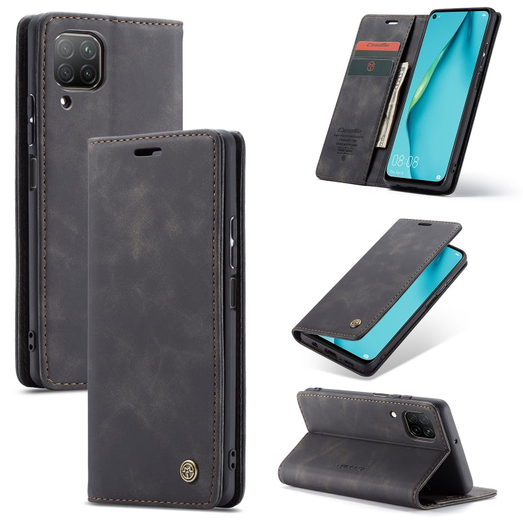 For Huawei P40 Lite CaseMe-013 Multifunctional Horizontal Flip Leather Case with Card Slot & Holder & Wallet(Black) - Huawei Cases by CaseMe | Online Shopping South Africa | PMC Jewellery | Buy Now Pay Later Mobicred