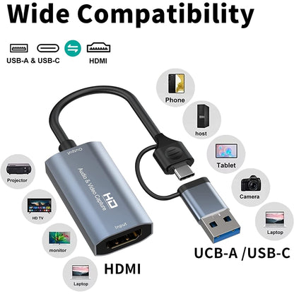 Z29 HDMI/M Female to USB-Type C/M Male HD Video Capture Card - Video Capture Solutions by PMC Jewellery | Online Shopping South Africa | PMC Jewellery | Buy Now Pay Later Mobicred