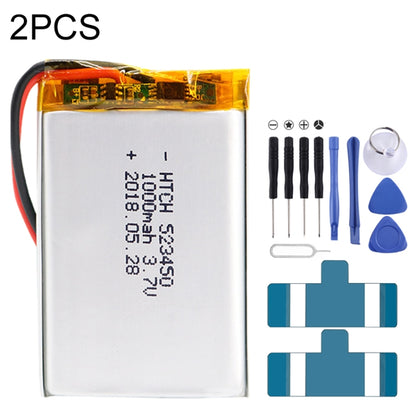 2pcs 523450 1000mAh Li-Polymer Battery Replacement - Others by PMC Jewellery | Online Shopping South Africa | PMC Jewellery | Buy Now Pay Later Mobicred