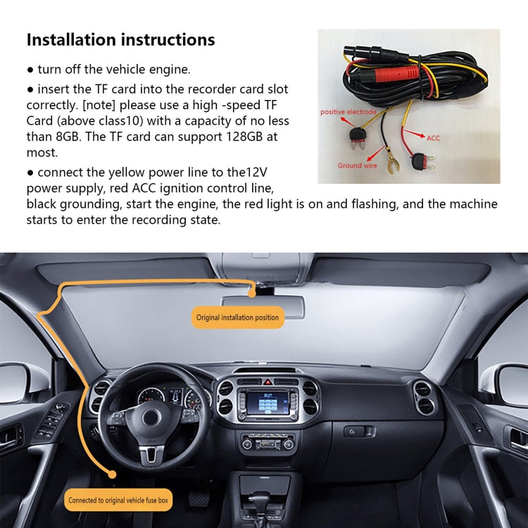 4K Single Camera HD Night Vision WiFi Car Dash Cam Driving Recorder - free shipping - PMC TechLife - Order now!