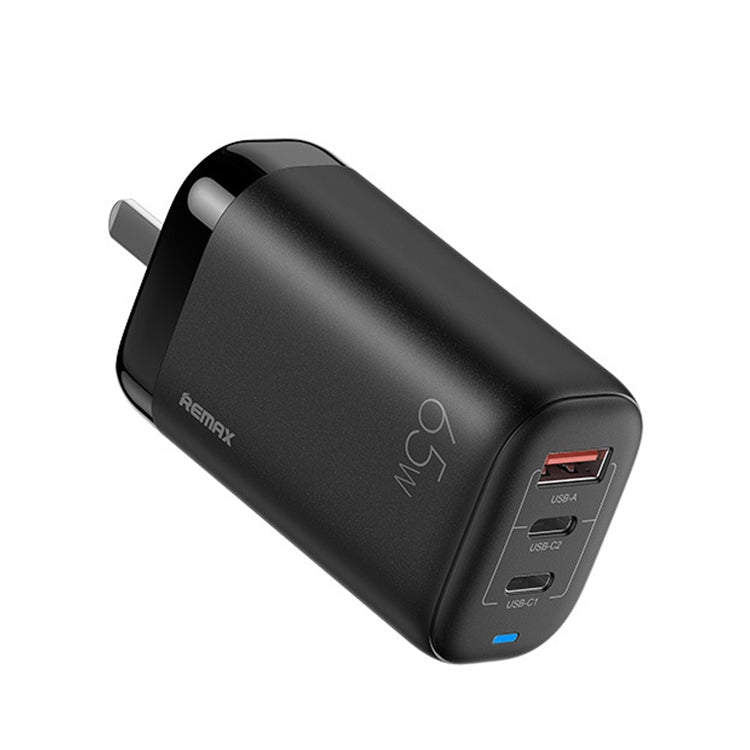 REMAX RP-U55 Territory Series 65W USB+Dual USB-C / Type-C Interface Fast Charger, Specification:CN Plug(Black) - USB Charger by REMAX | Online Shopping South Africa | PMC Jewellery | Buy Now Pay Later Mobicred