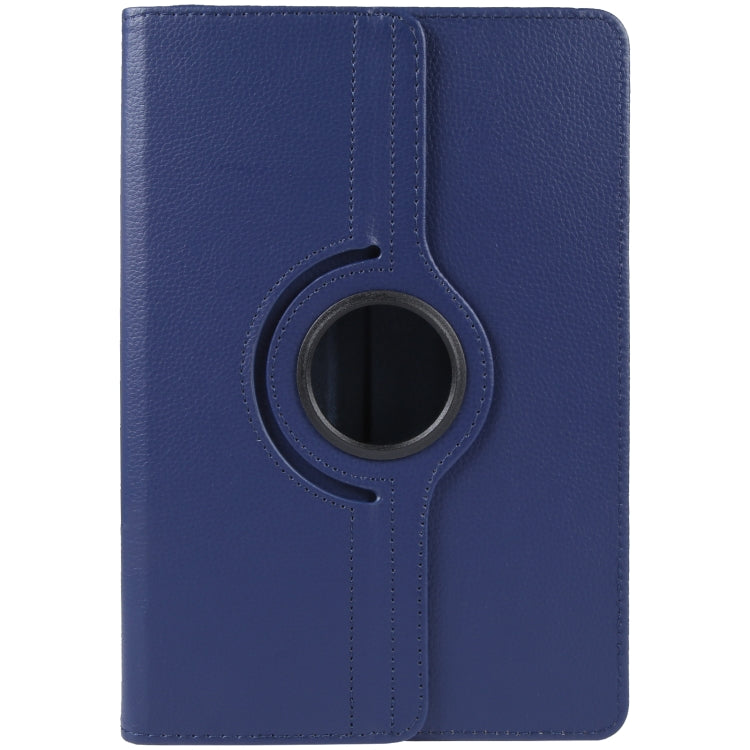 For 10 inch Tablet 360 Degree Rotation Litchi Texture Flip Leather Tablet Case(Blue) - 10 - 11 inch by PMC TechLife | Online Shopping South Africa | PMC TechLife | Buy Now Pay Later Mobicred