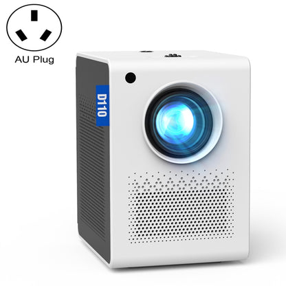 D110 180 ANSI Lumens Mini LED+LCD Smartphone Wireless Screen Mirroring Projector, Plug Type:AU Plug(White) - Mini Projector by PMC Jewellery | Online Shopping South Africa | PMC Jewellery | Buy Now Pay Later Mobicred