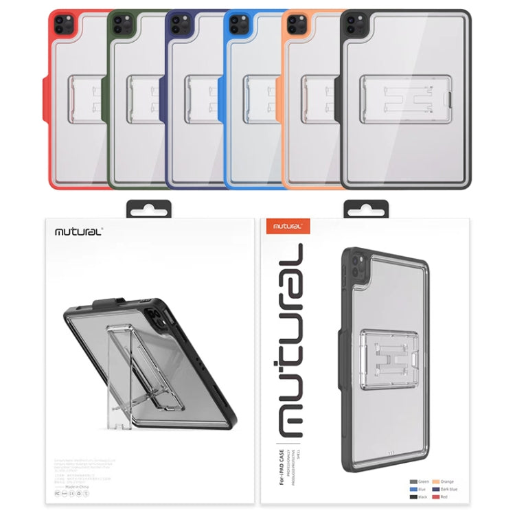 For iPad Pro 11 2022 / 2021 / 2020 / 2018 Mutural Transparent Holder Tablet Case(Red) - free shipping - PMc TechLife - Order now!