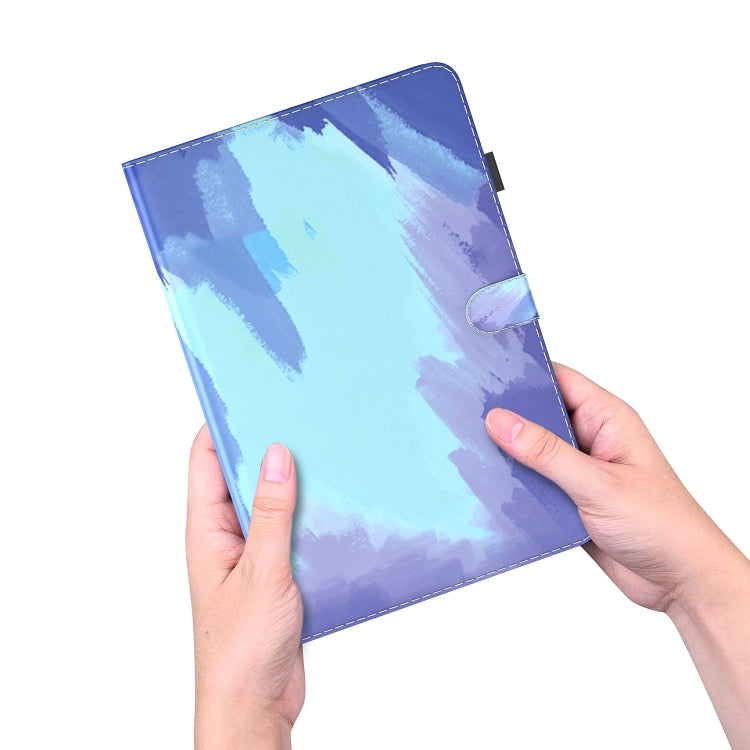 For Nokia T10 Watercolor Pattern Flip Leather Tablet Case(Winter Snow) - Nokia by PMC TechLife | Online Shopping South Africa | PMC TechLife | Buy Now Pay Later Mobicred