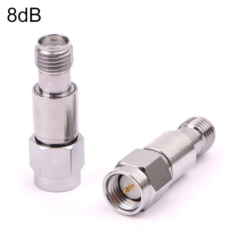 8dBi SMA Attenuator DC-6GHz SMA Coaxial Fixed Connectors - Connectors by PMC TechLife | Online Shopping South Africa | PMC TechLife | Buy Now Pay Later Mobicred