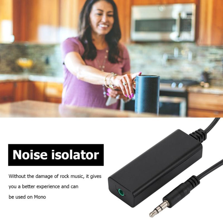 3.5mm Audio Common Ground Isolator Signal Anti-jamming Noise Reducer(Black) - Live Sound Effects Processors by PMC TechLife | Online Shopping South Africa | PMC TechLife