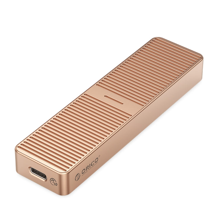 ORICO M222C3-G2-RG USB3.1 Gen2 Type-C 10Gbps M.2 NVMe SSD Enclosure(Gold) - HDD Enclosure by ORICO | Online Shopping South Africa | PMC Jewellery | Buy Now Pay Later Mobicred