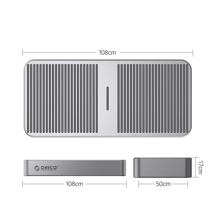 ORICO M224C3-U4-GY M.2 NVME 40Gbps SSD Enclosure(Grey) - HDD Enclosure by ORICO | Online Shopping South Africa | PMC TechLife | Buy Now Pay Later Mobicred