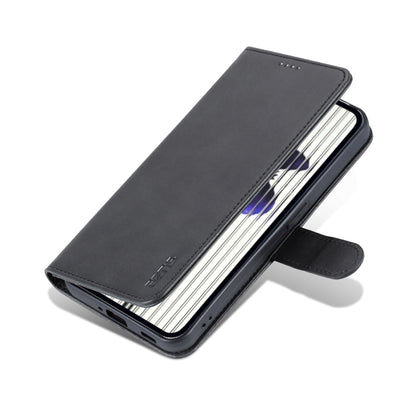 For Nothing Phone 1 AZNS Skin Feel Calf Texture Flip Leather Phone Case (Black) - More Brand by AZNS | Online Shopping South Africa | PMC Jewellery | Buy Now Pay Later Mobicred