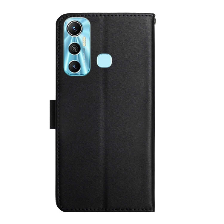 For Infinix Hot 11 Genuine Leather Fingerprint-proof Horizontal Flip Phone Case(Black) - Infinix Cases by PMC TechLife | Online Shopping South Africa | PMC TechLife | Buy Now Pay Later Mobicred
