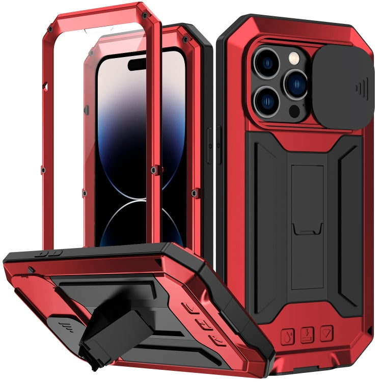 For iPhone 14 Pro Max R-JUST Shockproof Life Waterproof Dust-proof Case (Red) - iPhone 14 Pro Max Cases by R-JUST | Online Shopping South Africa | PMC Jewellery