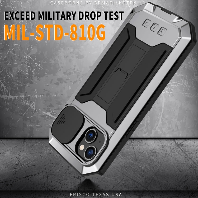 For iPhone 14 Plus R-JUST Shockproof Life Waterproof Dust-proof Case (Silver) - iPhone 14 Plus Cases by R-JUST | Online Shopping South Africa | PMC TechLife | Buy Now Pay Later Mobicred