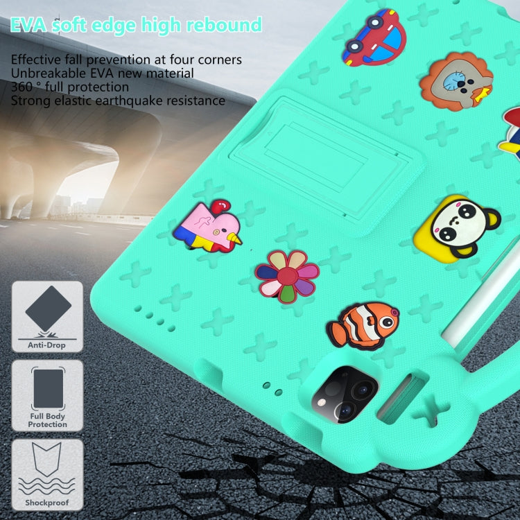 Handle Kickstand Children EVA Shockproof Tablet Case For iPad Pro 11 2018 / 2020 / 2021(Mint Green) - More iPad Cases by PMC TechLife | Online Shopping South Africa | PMC TechLife