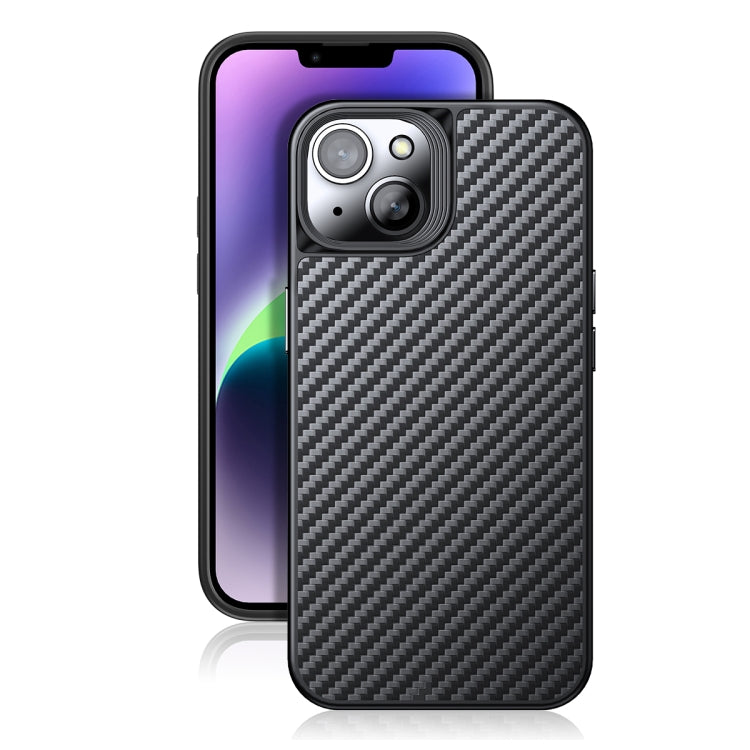 For iPhone 14 Plus wlons Magsafe Carbon Fiber Kevlar TPU Phone Case(Black) - iPhone 14 Plus Cases by wlons | Online Shopping South Africa | PMC Jewellery | Buy Now Pay Later Mobicred