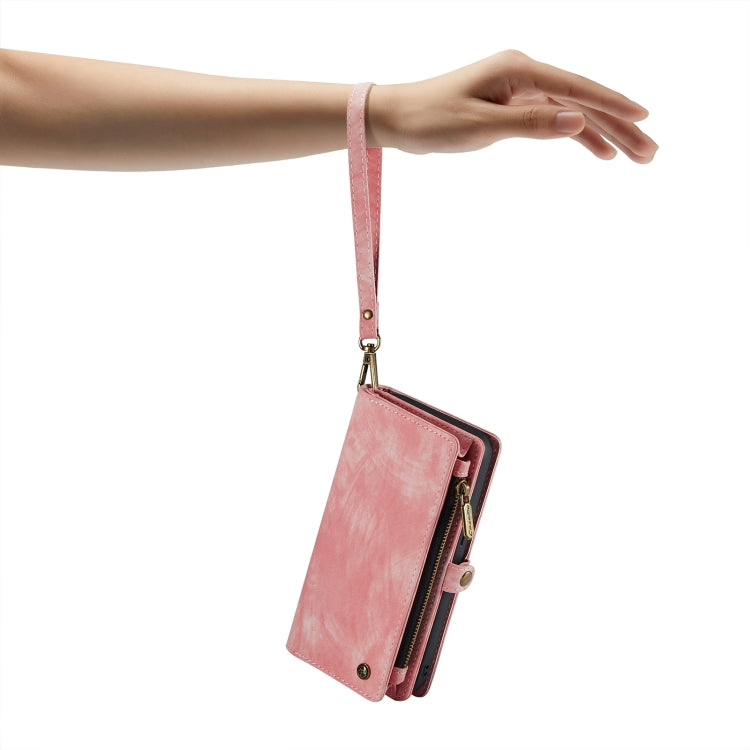 For iPhone 14 CaseMe 008 Detachable Multifunctional Leather Phone Case(Pink) - iPhone 14 Cases by CaseMe | Online Shopping South Africa | PMC Jewellery | Buy Now Pay Later Mobicred