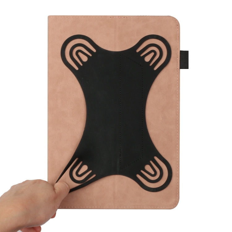 For 10 inch Life Tree Pattern Flip Universal Leather Tablet Case(Rose Gold) - 10 - 11 inch by PMC TechLife | Online Shopping South Africa | PMC TechLife | Buy Now Pay Later Mobicred